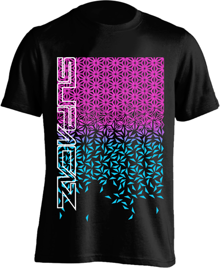 Supacaz Supacaz T-shirt Star Fade - Sort/Pink/Turkis Beklædning > Cykeltrøjer